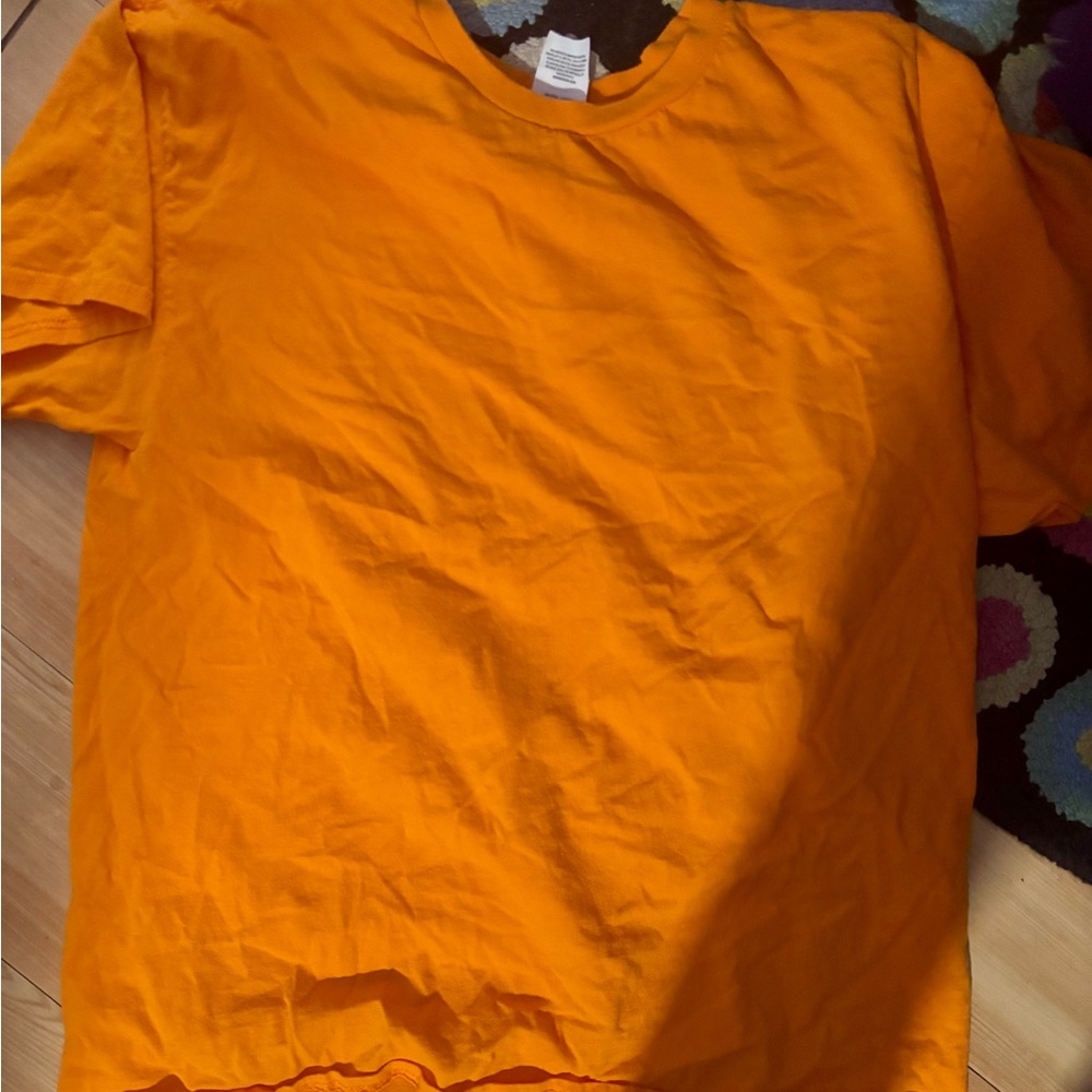 Vibrant Orange Mens Shirt
